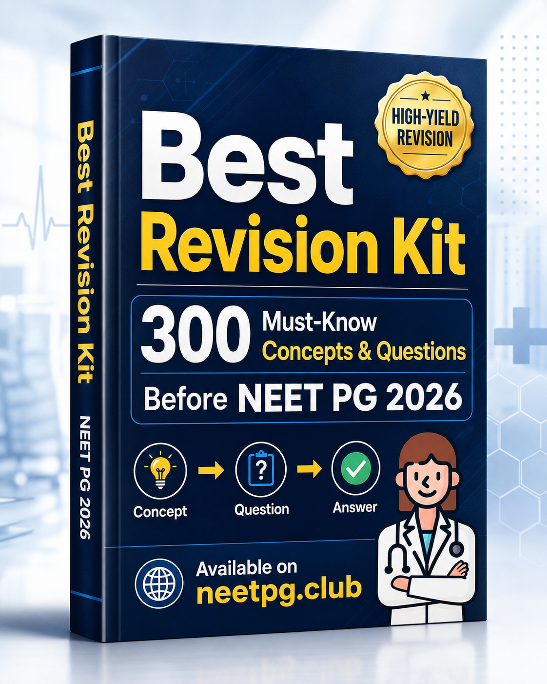 300 Must Concepts & Questions Before NEET PG 2026 cover